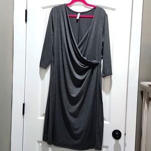 Faux wrap dress 1X